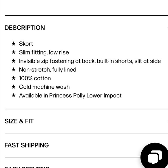 COPY - NWOT Princess Polly Gigi Asymmetrical White Mini Skort for Night Out - Picture 6 of 7